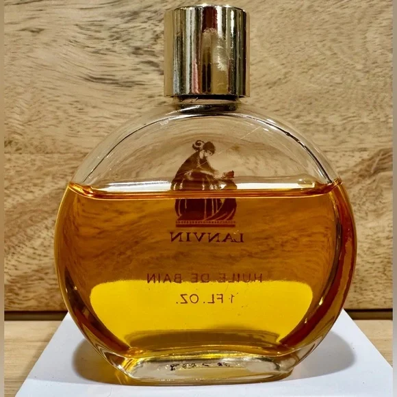 Carbon Huile de Bain Amber Bath Oil Vintage Gold Bottle - Picture 3 of 4